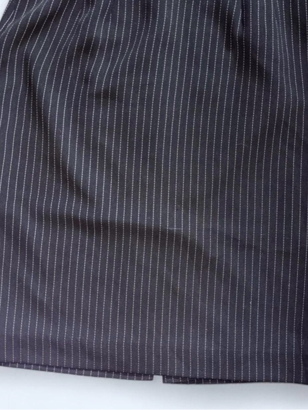 Le Suit Black Pinstripe Two-Piece Skirt Set - Picture 3 of 5